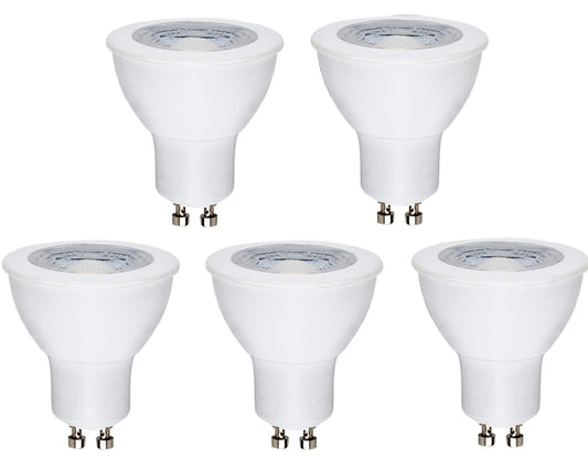 CBConcept UL-Listed GU10 LED Light Bulbs, 5-Pack, 6 Watt, 550 Lumen, Warm White 3000K, 50W Halogen Equivalent, 36°Beam Angle, 120 Volt,Not