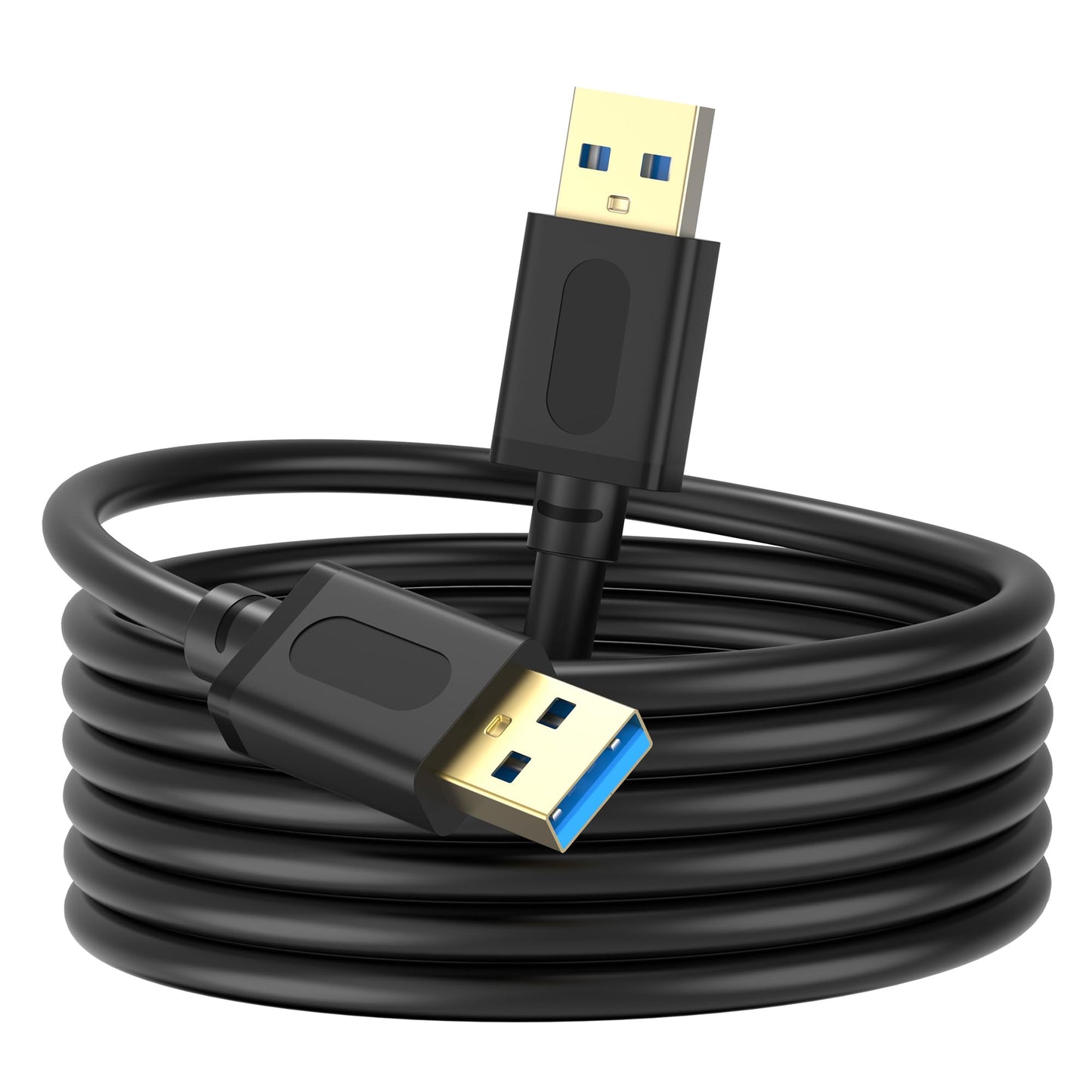 Jelly Tang USB 3.0 Male to Male Cable 1.5Ft,USB to USB Cable with Gold-Plated Connector for Hard Drive Enclosures, DVD Player, Laptop Cooler