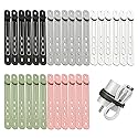 Data Cable Organizer, 2026 Upgrade Reusable Silicone Cable Ties, Elastic Cord Management Straps for Fastening and Bundling Various Cable Cords Wires