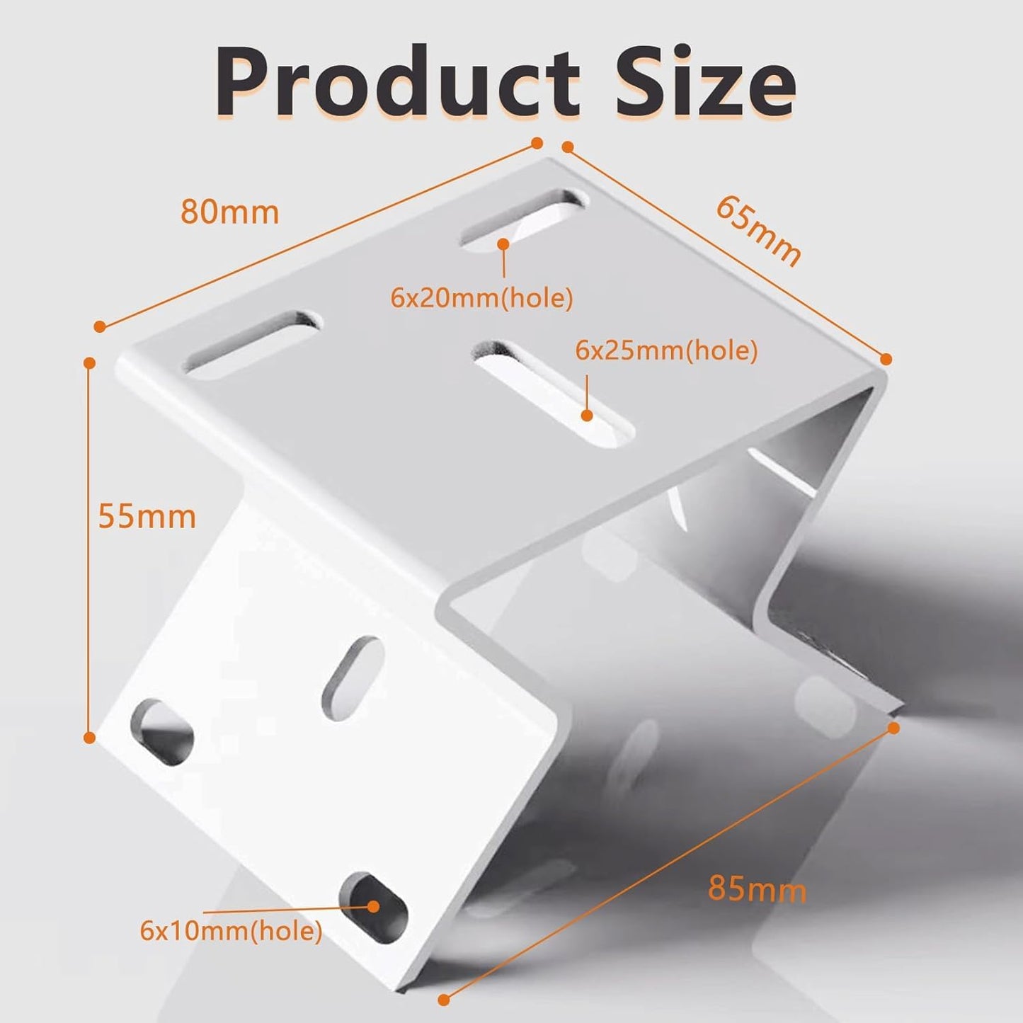 CTXSumTec Steel Corner Mount for Security Cameras - 270° Wide View L-Shape Bracket, Rust-Resistant & Water-Proof, Compatible with eufy soloCam