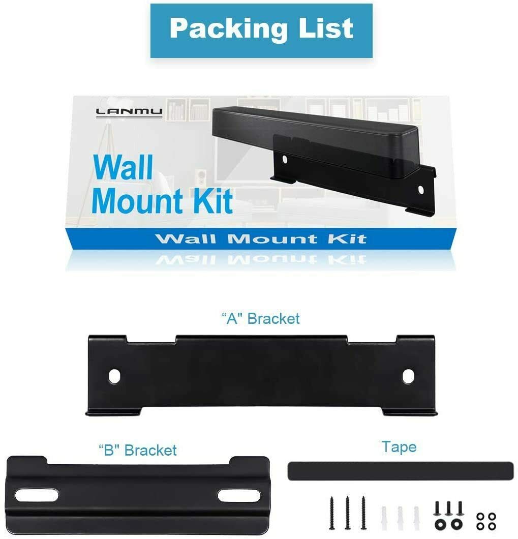 BestPartsCom Wall Mount Kit Compatible with Bose WB-120, Wall Bracket Holder Stand Compatible with Bose WB-120 SoundTouch,Solo 5 Soundbar, CineMate