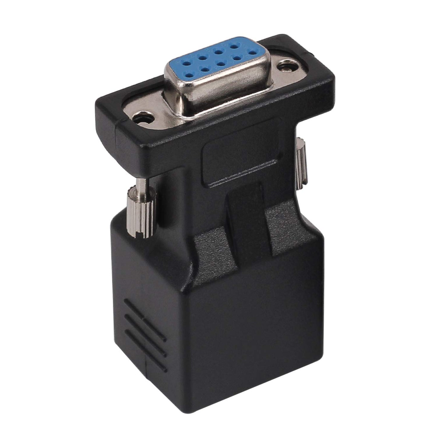 RJ45 to RS232 Adapter, Yeworth 1Pcs Male 1Pcs Female DB9 9-Pin Serial Port to RJ45 Female Network Cat5/6 LAN Ethernet Coupler Extender Adapter (1 Male