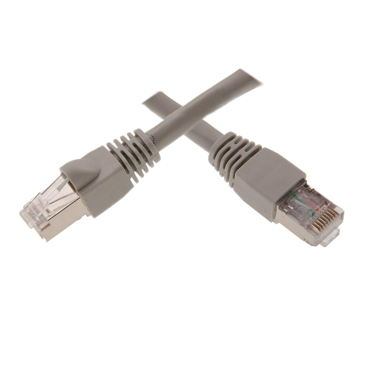 CableWholesale Cat6 F/UTP Shielded Ethernet Cable, Snagless, 100 ft, Gray