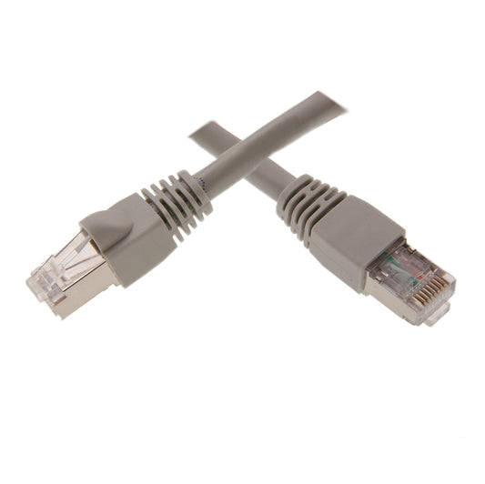 CableWholesale Cat6 F/UTP Shielded Ethernet Cable, Snagless, 100 ft, Gray