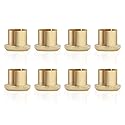 Monosaudio 8 pcs RCA Female Caps Noise Stopper Caps Shielding Caps Dust Proof Protector(8 Pieces) (Gold-Plated)