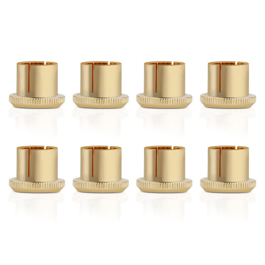 Monosaudio 8 pcs RCA Female Caps Noise Stopper Caps Shielding Caps Dust Proof Protector(8 Pieces) (Gold-Plated)