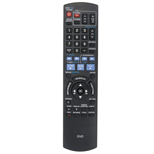 N2QAYB000197 Replace Remote Control Compatible with Panasonic DVD Recorder Diga DMR-EZ48 DMR-EZ485 DMR-EZ485V DMR-EZ48V DMR-EZ485VK DMR-EZ48VK DMREZ48
