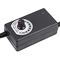 AC to DC Adapter Converter 3-12V 2A Adjustable Power Supply Motor Speed Controller with US Plug