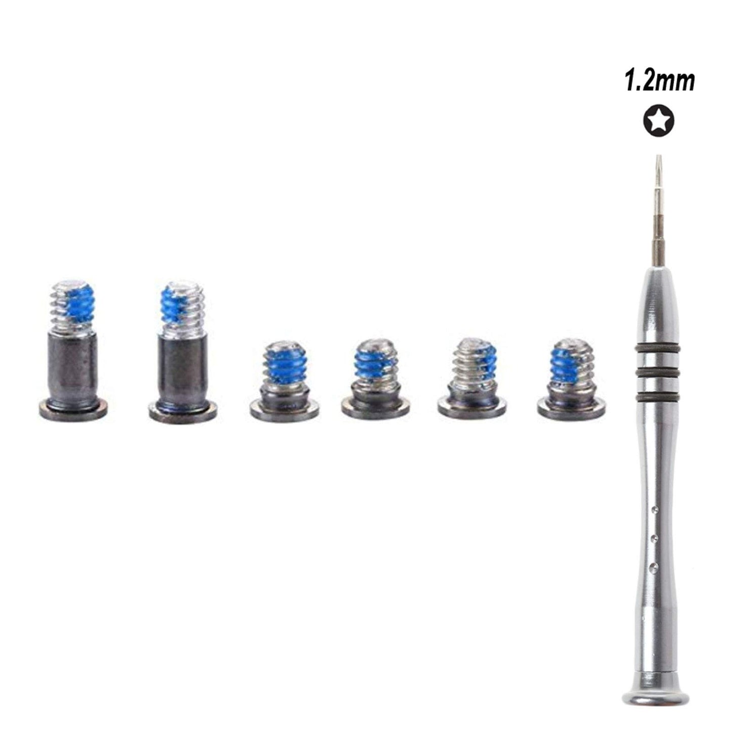 Bfenown Replacement 6 Pcs Gray Bottom Case Screws & P5 Pentalobe Screwdriver Kit for MacBook Pro 13" A1706, A1989, A2251 (2016-2020 Models)