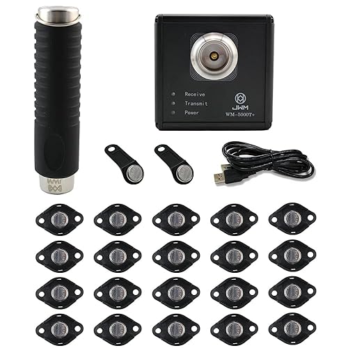 JWM iButton Guard Tour System Security Patrol Wand with Downloader, Guard Patrol Reader with Free Management Software for Security Companies, Hotel