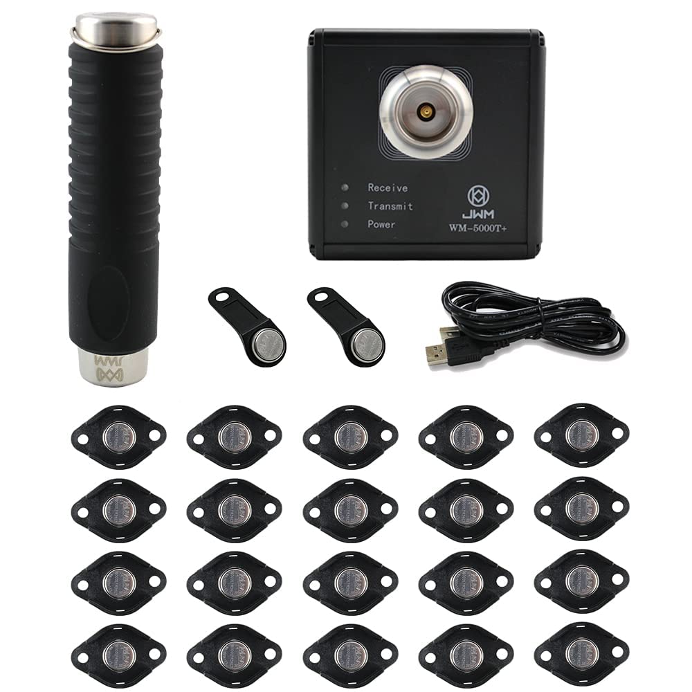 JWM iButton Guard Tour System Security Patrol Wand with Downloader, Guard Patrol Reader with Free Management Software for Security Companies, Hotel
