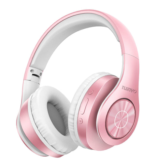 TUINYO Bluetooth Headphones Wireless, Over Ear Stereo Wireless Headset 40H Playtime with deep bass, Soft Memory-Protein Earmuffs, Built-in Mic Wired…