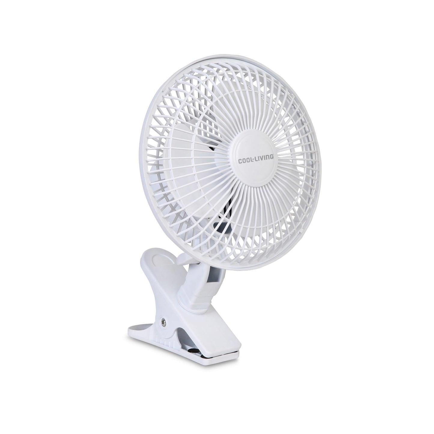 2 Speed Clip-on Fan 6 inch, with Strong Clamp, Powerful Airflow, Adjustable Tilt, Quiet Cooling Desk Fan for Home, Office, Car, Stroller, Garage