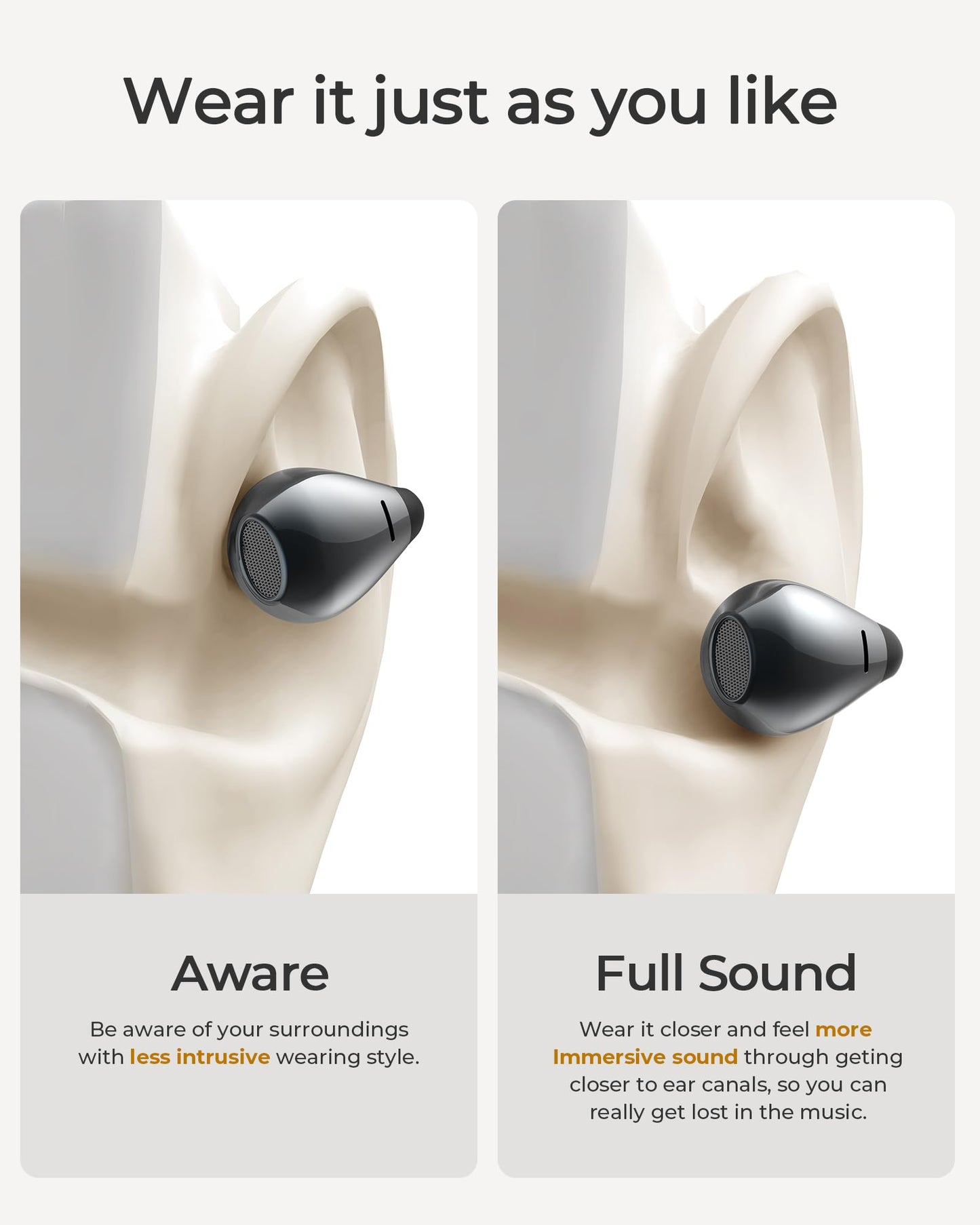 Lytmi-CozyClip Open Ear Headphones, Clip-On Earbuds with Bluetooth 5.4, Lightweight and Comfortable, Clear Audio, 22-Hour Playtime, IPX4 Waterproof…