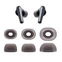 Klowcok Replacement Ear Tips for Soundcore by Anker Liberty 4 NC Earbuds, Not for Other Models, Silicone Earbuds Tips, 3Pairs (S/M/L) Black