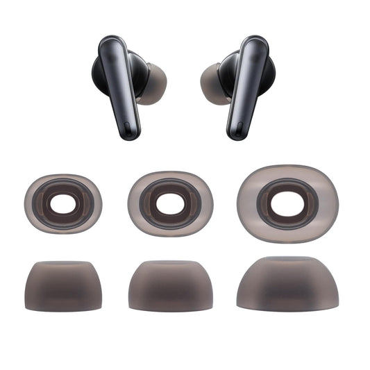 Klowcok Replacement Ear Tips for Soundcore by Anker Liberty 4 NC Earbuds, Not for Other Models, Silicone Earbuds Tips, 3Pairs (S/M/L) Black