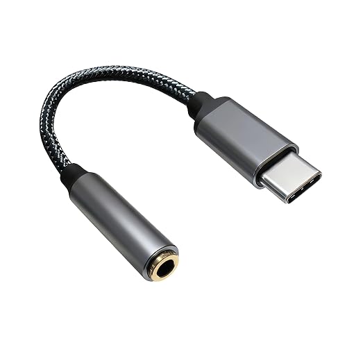 USB-C to 3.5mm Headphone Jack Adapter,Type-C to Aux Audio Female Adapter