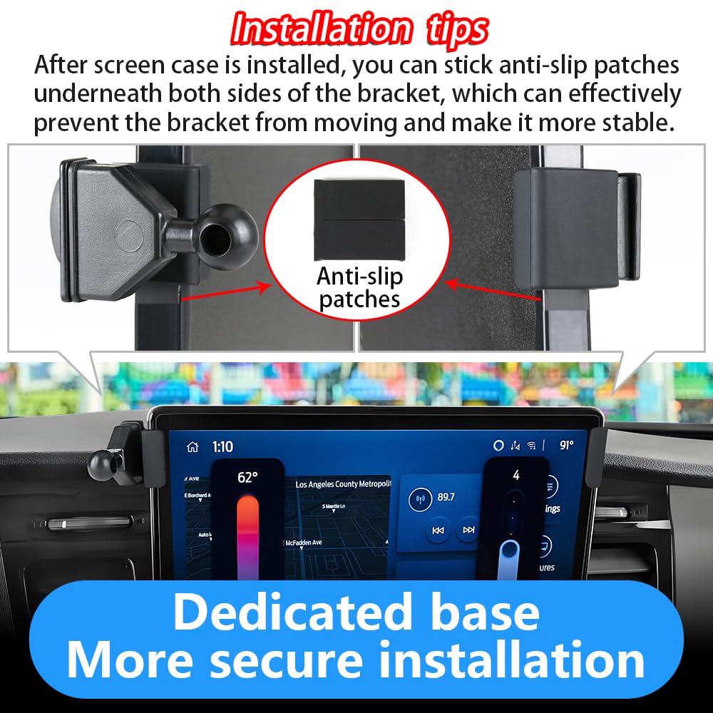 LUNQIN Car Phone Holder for Ford E-Transit Cargo Van 2022-2026 and Transit Passenger Van HD-XLT/XLT 2023-2026? 12 inch Touch Screen ? Auto Interior