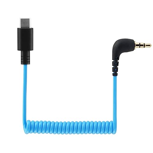 JCMOYUTY Mic Adapter for DJI MIC 1, MIC 2 MIC2 Wireless Microphone to iPhone 15/15 Pro Max, Samsung, Android Smartphone USB C to 3.5mm TRS OTG Audio