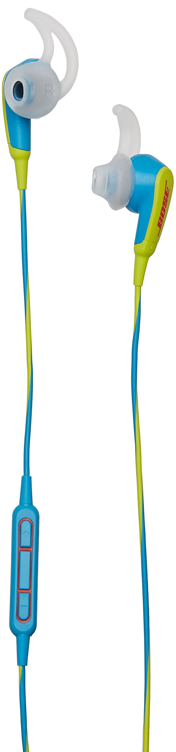 Bose SoundSport in-Ear Headphones for Apple Devices - Neon Blue, Sweat-Resistant, Inline Mic/Remote (Renewed)