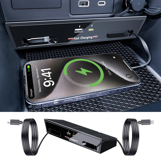 Car USB Hub Docking Station for Honda CR-V CRV 2023 2024 2025 2026 Type-C Fast Charger Auto Interior Centre Console Accessories Cigarette Lighter