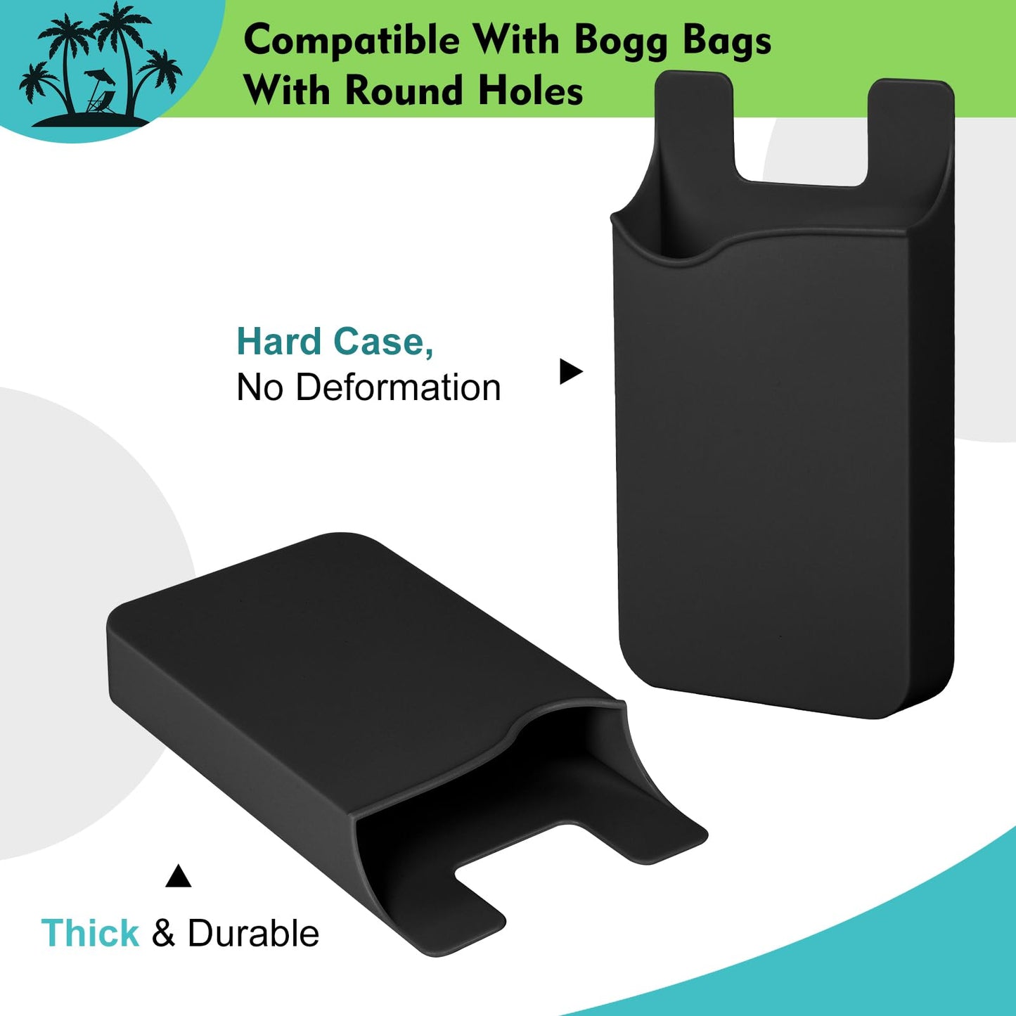 Raymall Phone Holder Compatible with Bogg Bag and Simple Modern Beach Tote, Universal Hard ABS Plastic Cell Phone Case Holder Accessories for Bogg Bag