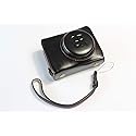 Ricoh GR III Case, BolinUS Handmade PU Leather Fullbody Camera Case Bag Cover for Ricoh GR III Bottom Opening Version + Neck Strap (Black)