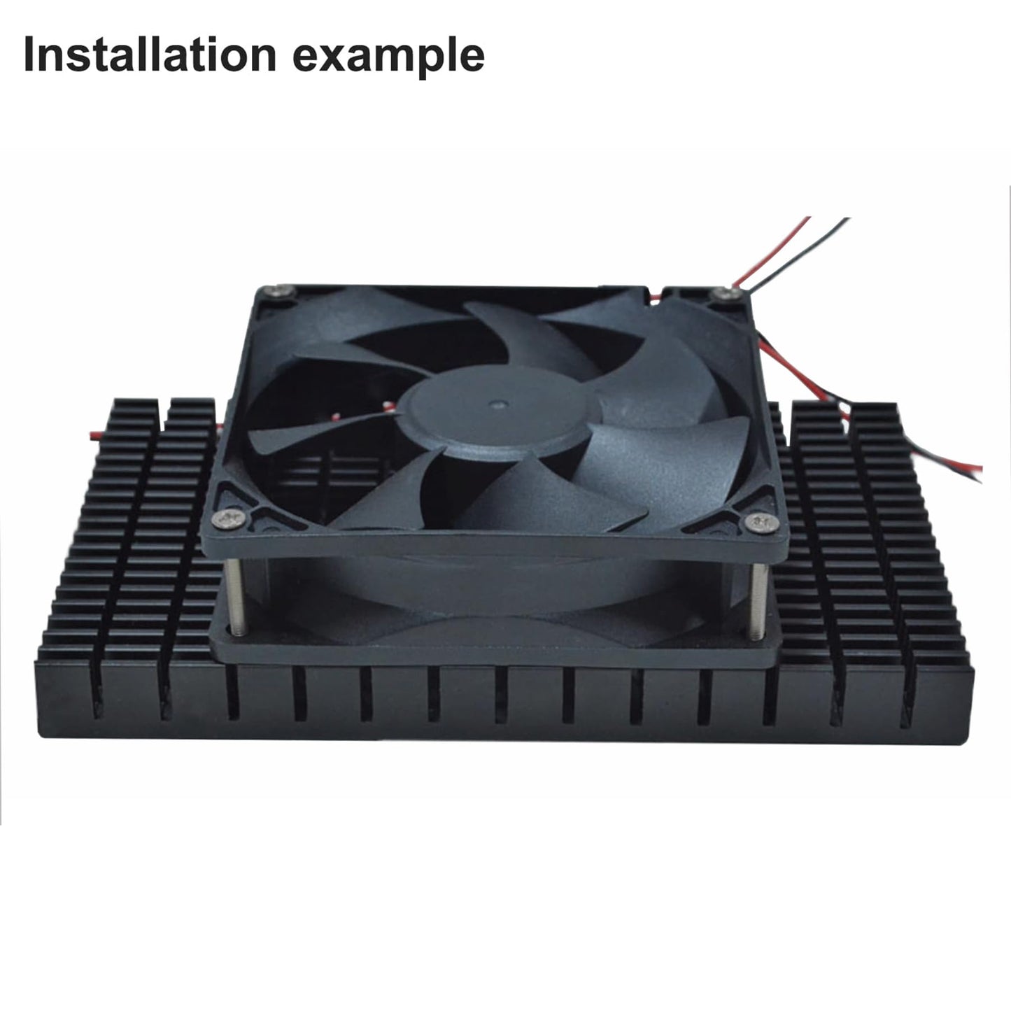 Awxlumv Aluminum Large Heatsink 5.9 x 3.6 x 0.59 Inch /150 x 93x 15 mm Black Heat Sinks Fins for Cooler RTX 3090 3080 ti Backplate PCB LED Motherboard