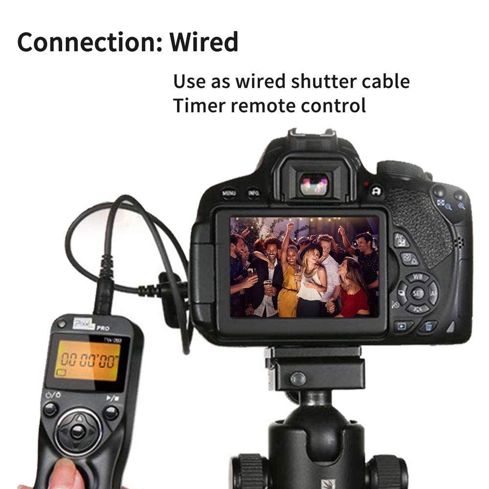 Pixel TW-283 E3 Wireless Shutter Release Remote Control Compatible for Canon Eos R10 R8 R7 R6 R6M3 R6M2 RP XT XTi XS XSi T1i T2i T3 T3i T4i T5 T5i T6i