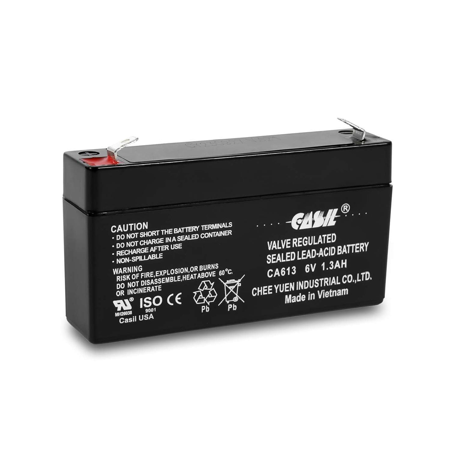 Casil 6V 1.3Ah Replacement Alarm Battery Compatible with GE 600-1054-95R Simon xt