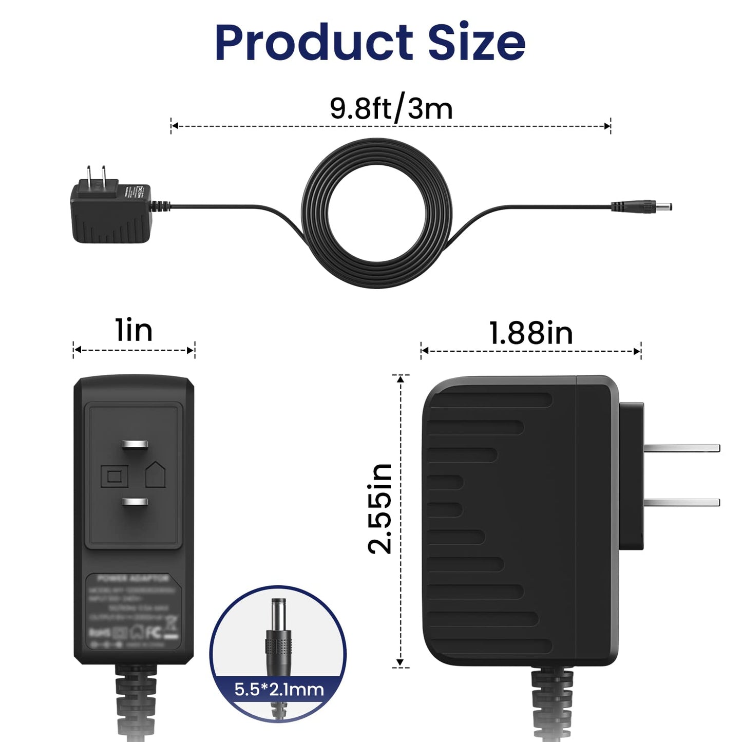 CGGXJP 6v 2A dc Power Adapter for ProForm Elliptical LE/EX Series 480 490 500 390 395 510EX 400 700 Cardio Cross Trainer Exercise Bike Replacement…