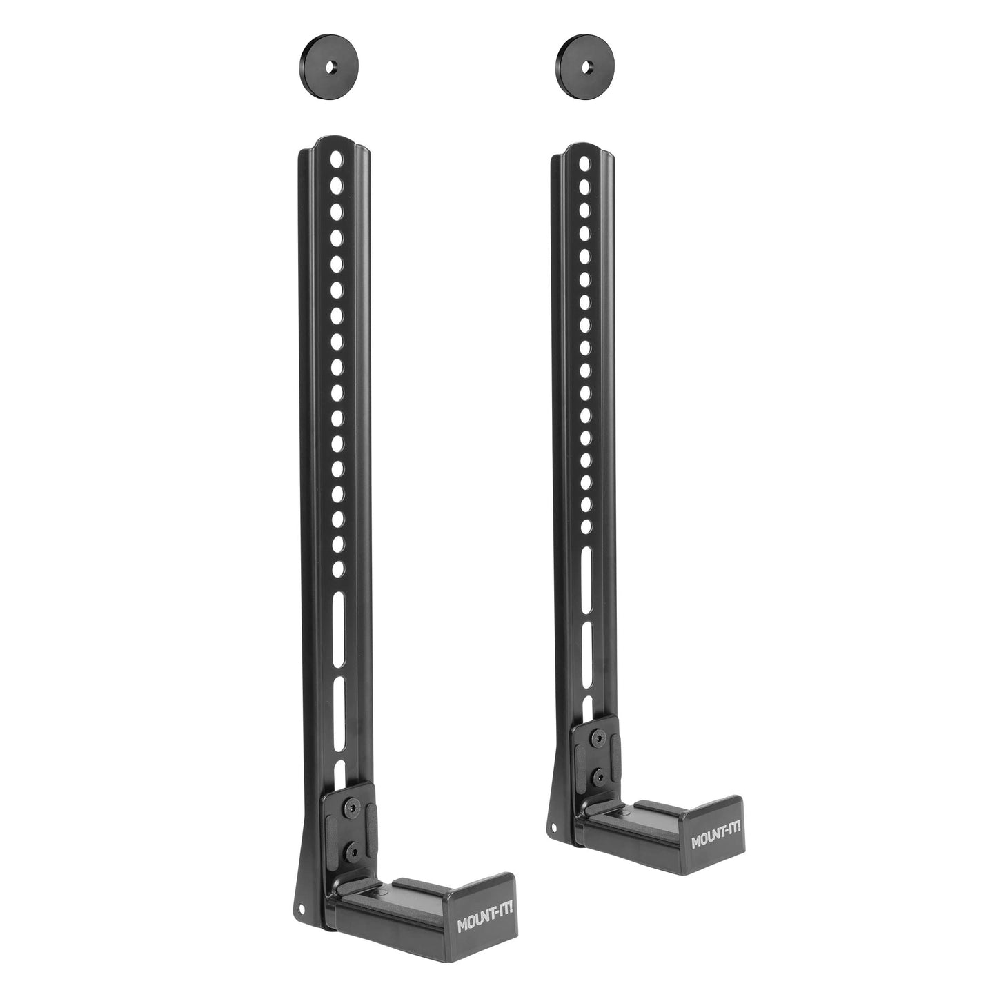 Mount-It! Soundbar Mount for TV and Wall Mounting | 2-in-1 Soundbar Bracket for Back of TV or Wall Mount Installation | Universal Base Fits All