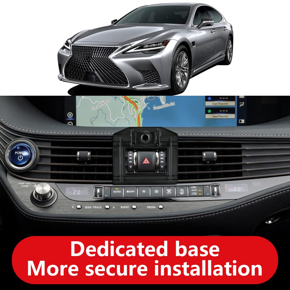 LUNQIN Car Phone Holder for Lexus LS 500 500h 2018-2026 Auto Accessories Navigation Bracket Interior Decoration Mobile Cell Phone Mount