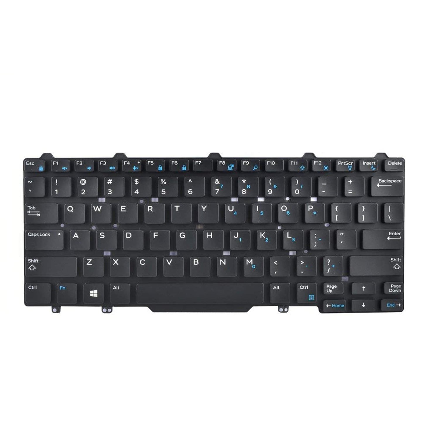 No Pointer US Replacement Keyboard for Dell Latitude E5450 E5470 E7450 E7470 7480 7490 5480 5488 3340 3350 Laptop Without Backlight No Frame