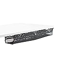 VIVO Under Desk 36 inch Mesh Net Cable Management with Power Strip Holder, Wire Organizer, Adjustable Home Office Standing Desk Cord Storage, Black