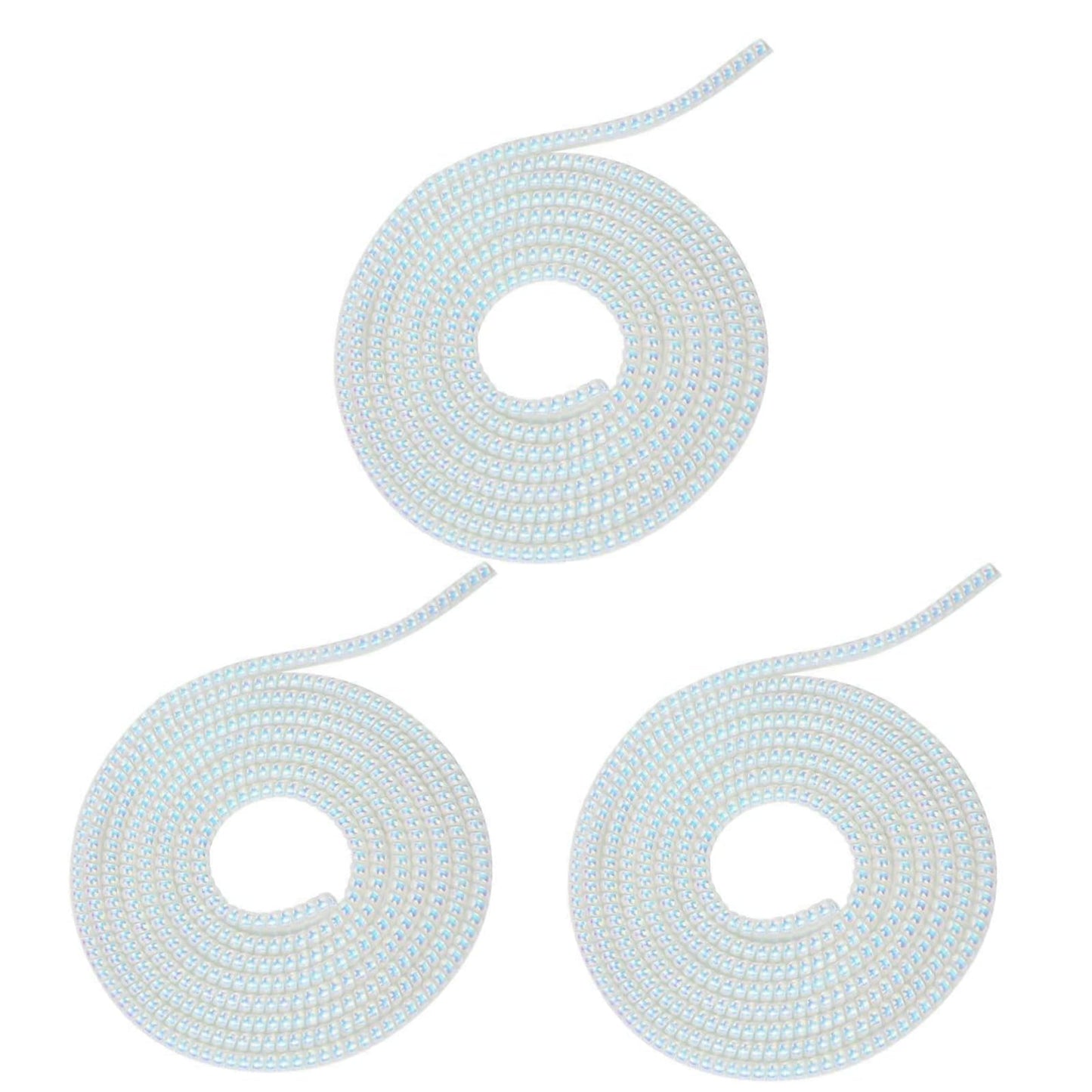 3pcs Laser Spiral Cable Protectors - Charger/USB Data Cable Sleeves | Headphone Cord Savers for Phones, Earphones | Pet Chew Prevention, Durable Cable