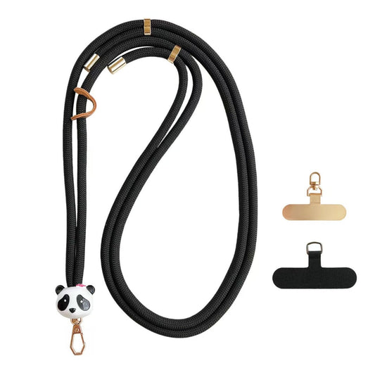 Yuxitonda Phone lanyard, phone lanyard with panda charm, phone crossbody strap (Panda Pendant)