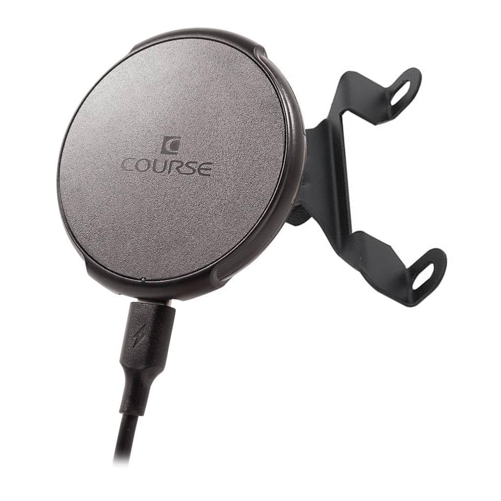 Course Motorsports Direct Fit Phone Mount - Ford F250/F350/F450/F550 (2014-2016) with Navigation - Left or Right - Wireless Charger Compatible