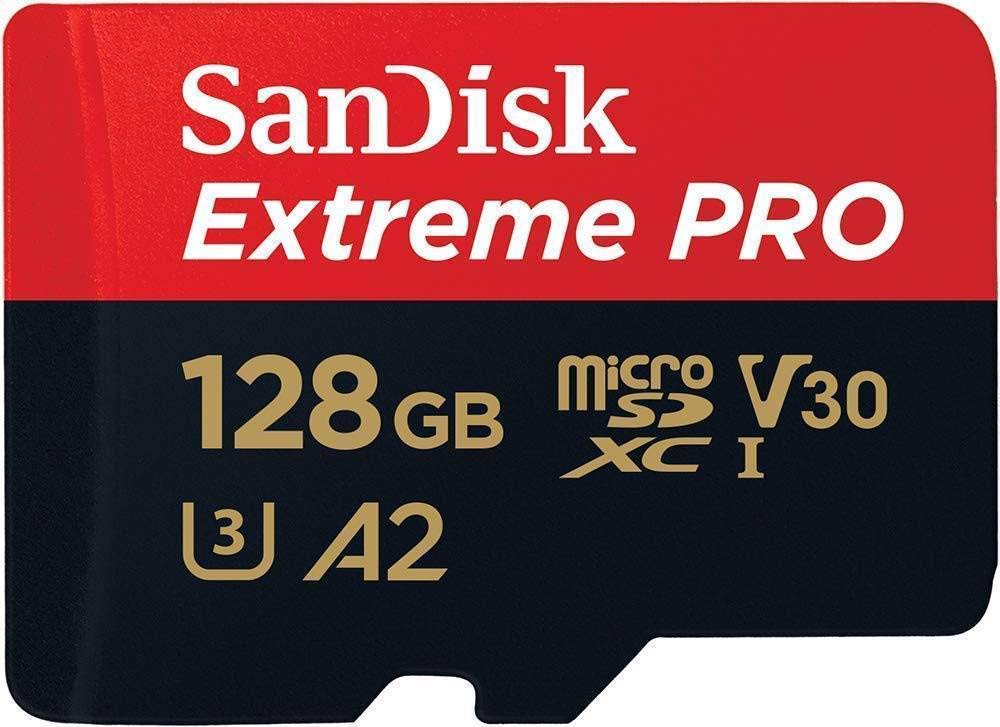 SanDisk 128GB Extreme Pro Micro SD Memory Card Works with GoPro Action Camera Hero 12 Black SDSQXCD-128G-GN6MA V30 U3 Bundle with (1) Everything But