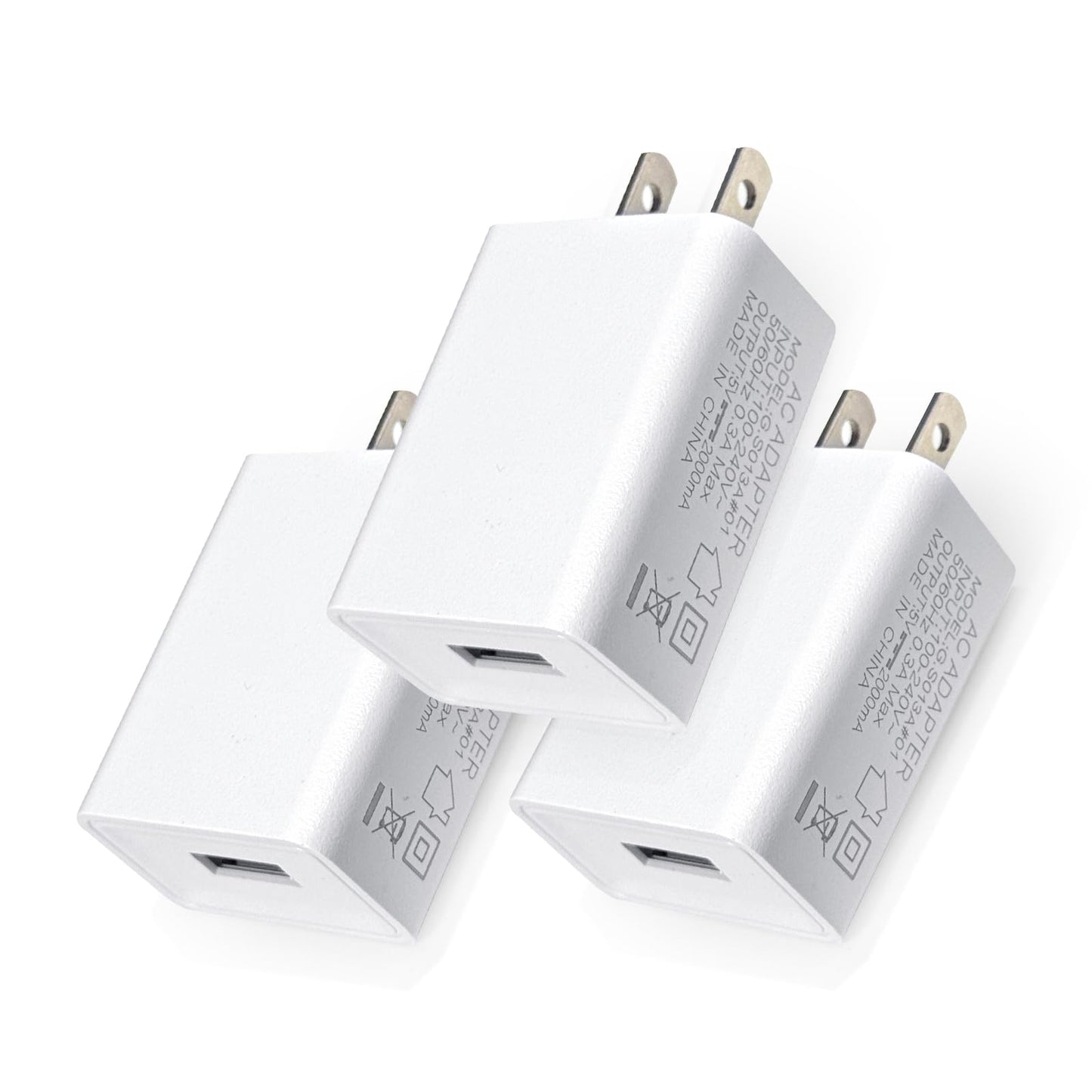 3 Pack USB Wall Charger Block 5V 2A AC Power Adapter Plug 10W for iPhone 13 12 11 Pro Max 8 7 6 6S Plus SE XS XR X,iPad,Kindle