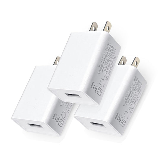 3 Pack USB Wall Charger Block 5V 2A AC Power Adapter Plug 10W for iPhone 13 12 11 Pro Max 8 7 6 6S Plus SE XS XR X,iPad,Kindle