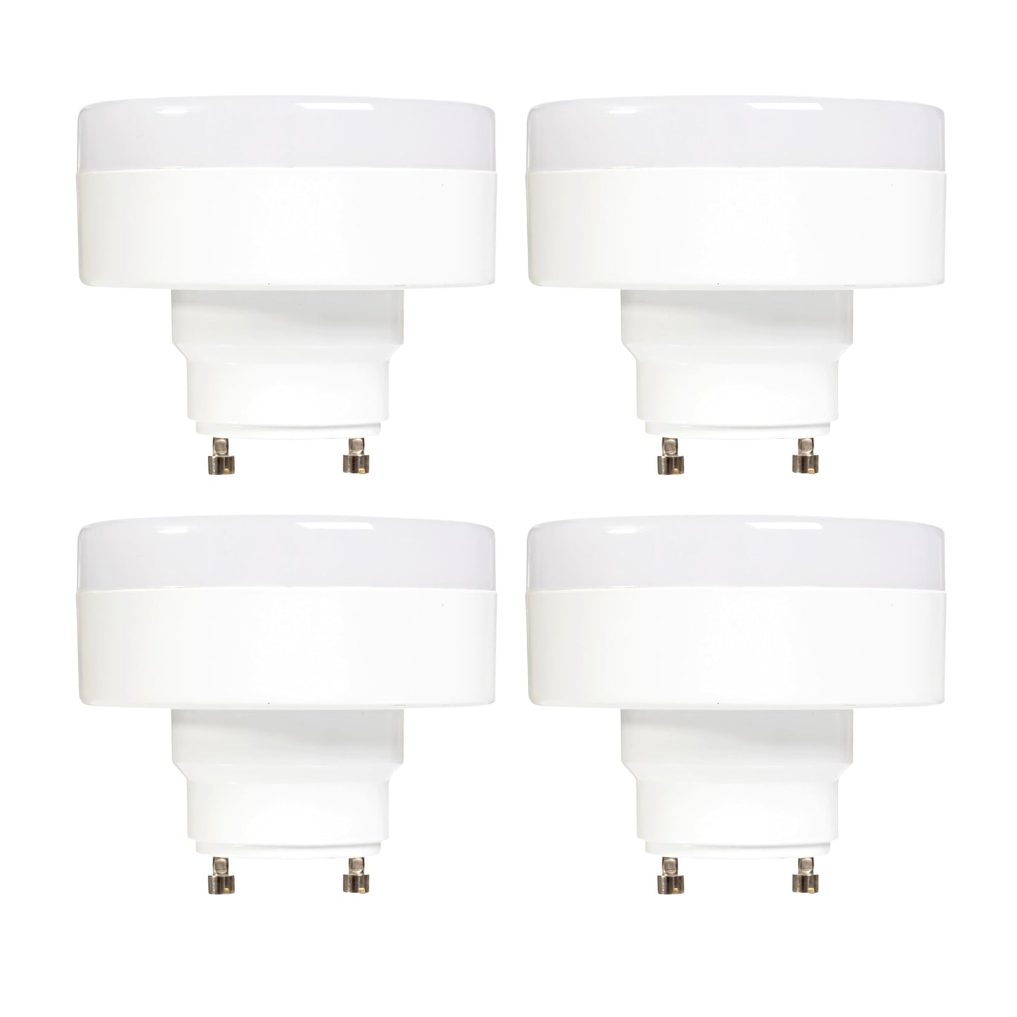 SLEEKLIGHTING GU24 Base 11W LED Puck Light Bulb 4200K Cool White 2-Prong