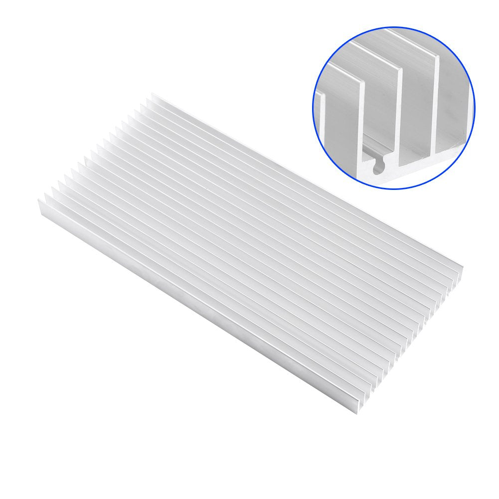 Aluminum Heatsink, Heat Sink Heat Cooling Cooler for High Power Led Light 300 × 140 × 20MM