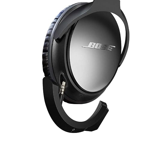YOCOWOCO Upgraded aptX Wireless Bluetooth Adapter for Bose QuietComfort 25 QC 25Headphones with Mic/Volume Control, Black