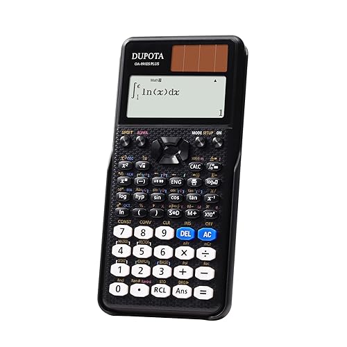 DUPOTA OA-991ES Plus Scientific Calculator with Natural Formula Visualization Display 417 Functions Dual Power & Lightweight Design for High School
