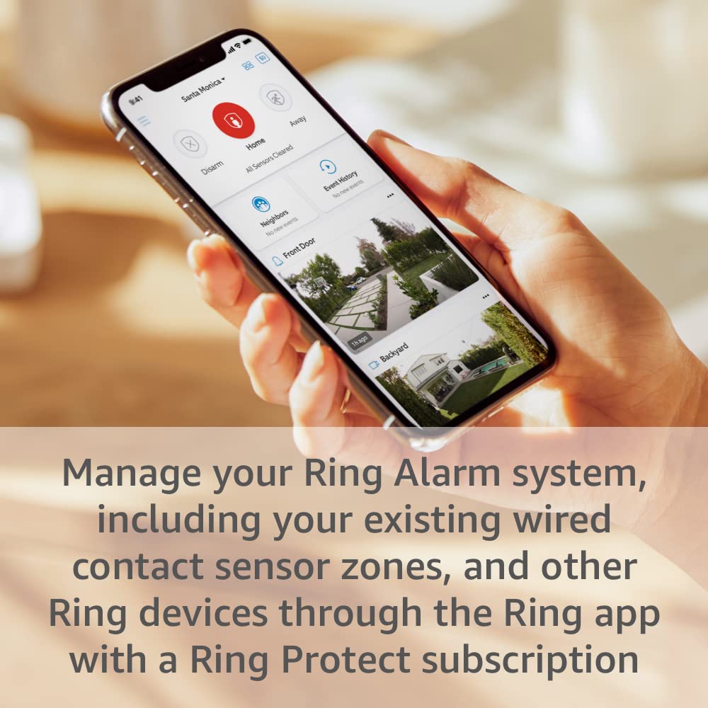 Ring Retrofit Alarm Kit | Convert Wired Security Contact Sensors to Ring Smart System | Compatible with Most Door & Motion Sensors| Pro Install