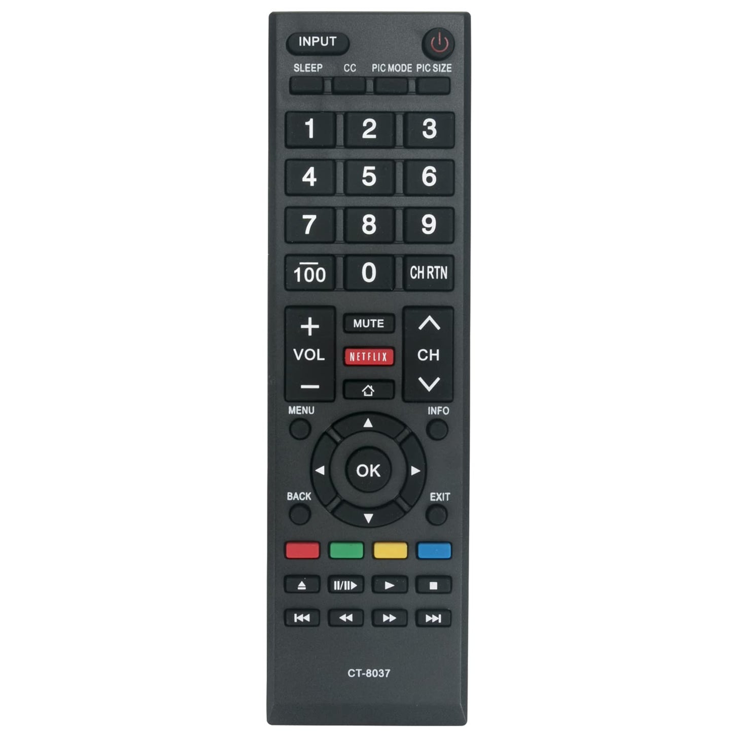 New CT-8037 CT 8037 Replace Remote Control fit for Toshiba LED SMART HDTV Remote Control 40L3400 40L3400U 40L3400UC 50L3400 50L3400U 50L3400UC 58L5400