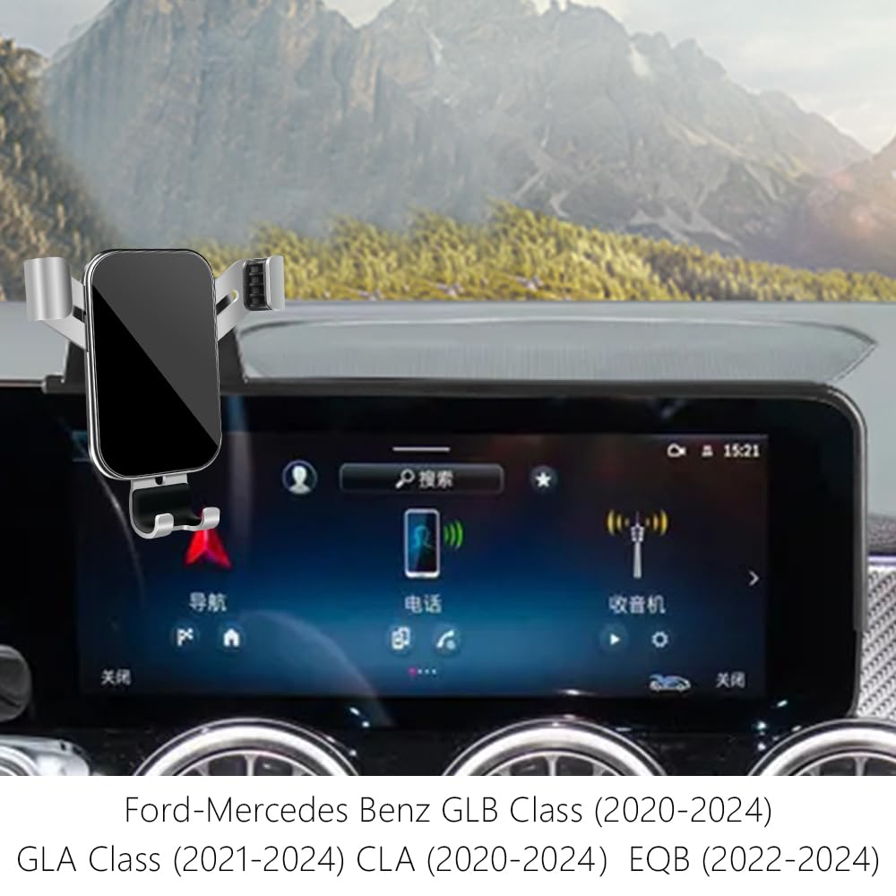 LUNQIN Car Phone Holder for Mercedes Benz CLA 2020-2025 and GLA 2021-2026 and GLB 2020-2026 and EQB 2022-2025 Auto Interior Accessories Best Cell