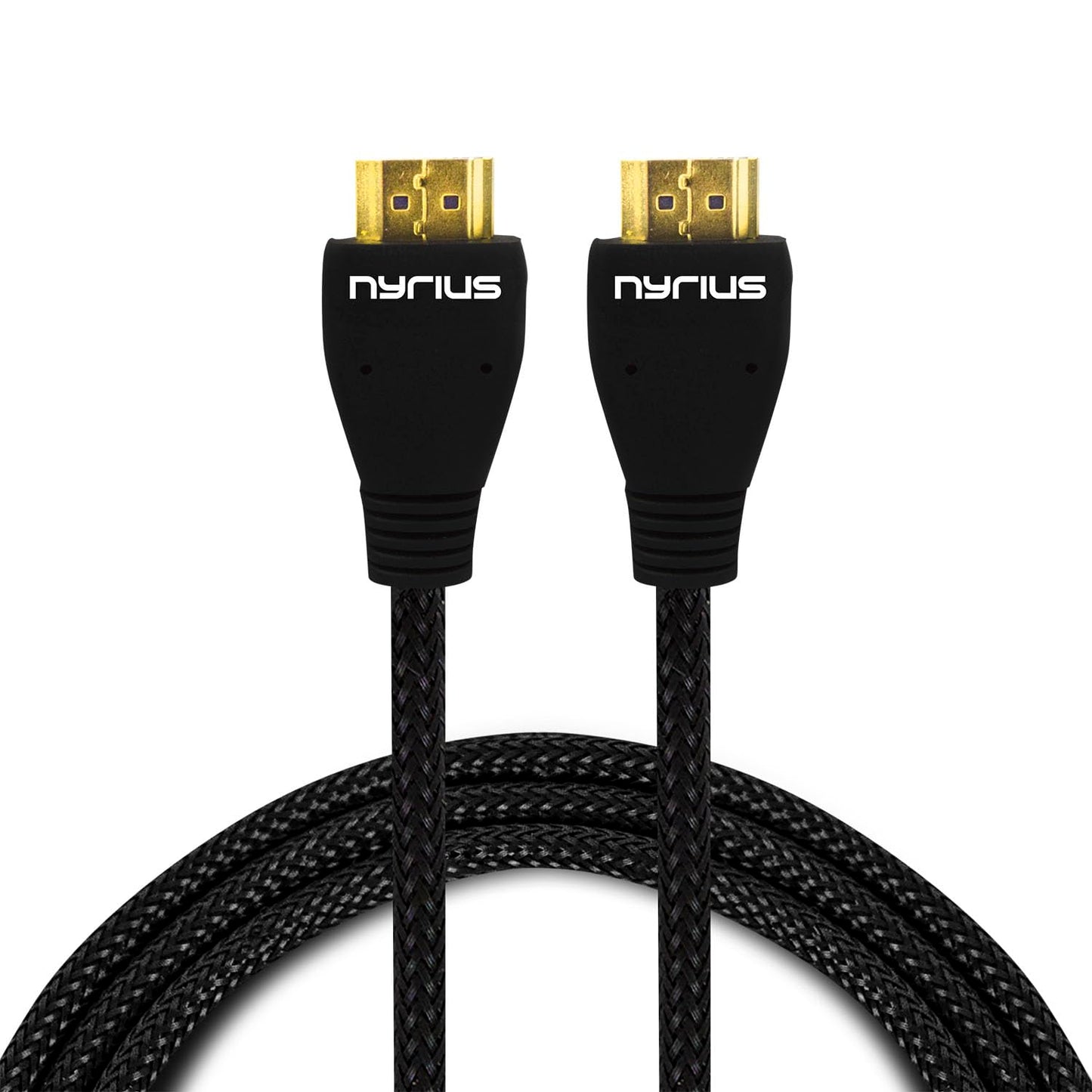 Nyrius High Speed Premium HDMI Cable (6 Feet) Supports 3D, Ethernet, & Audio Return for HDTV, Projector, A/V Receiver, Laptop, PC, Apple TV, Roku