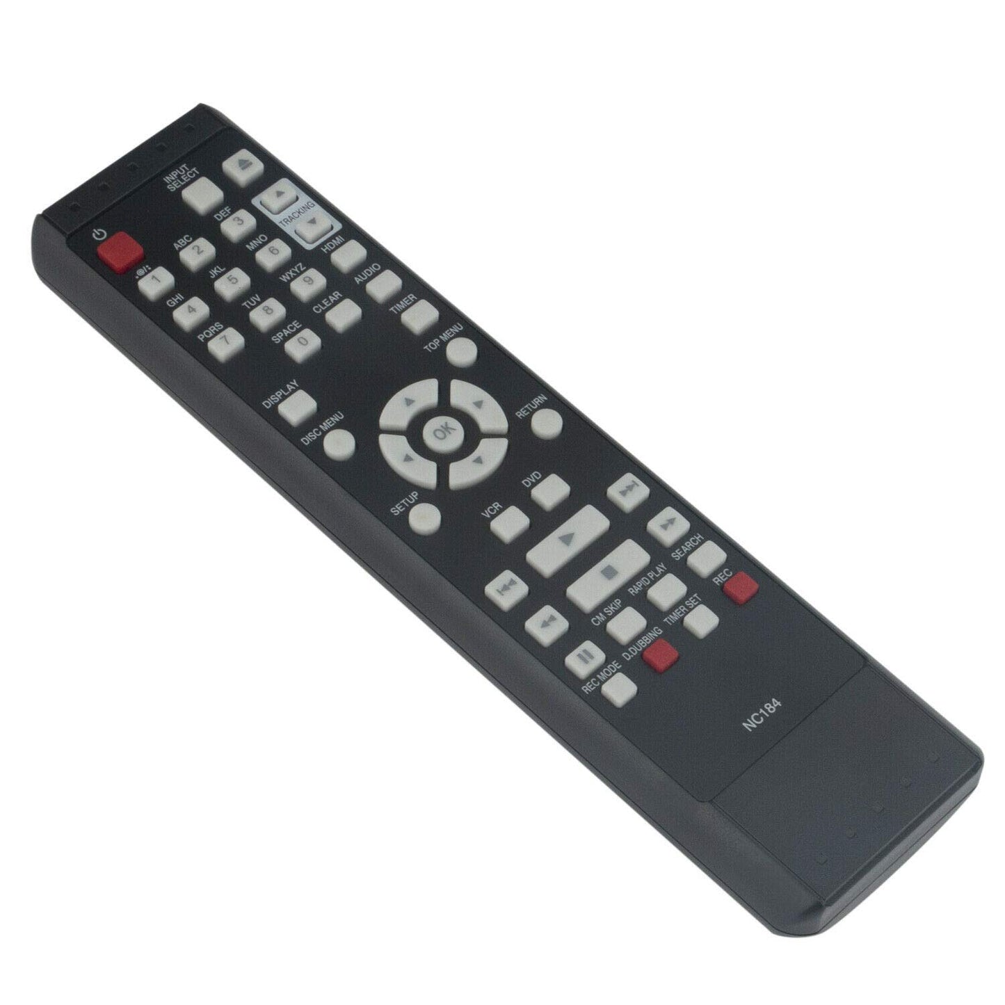 New - Remote Control NC184 NC184UH Compatible with Sanyo DVD Recorder FWZV475F